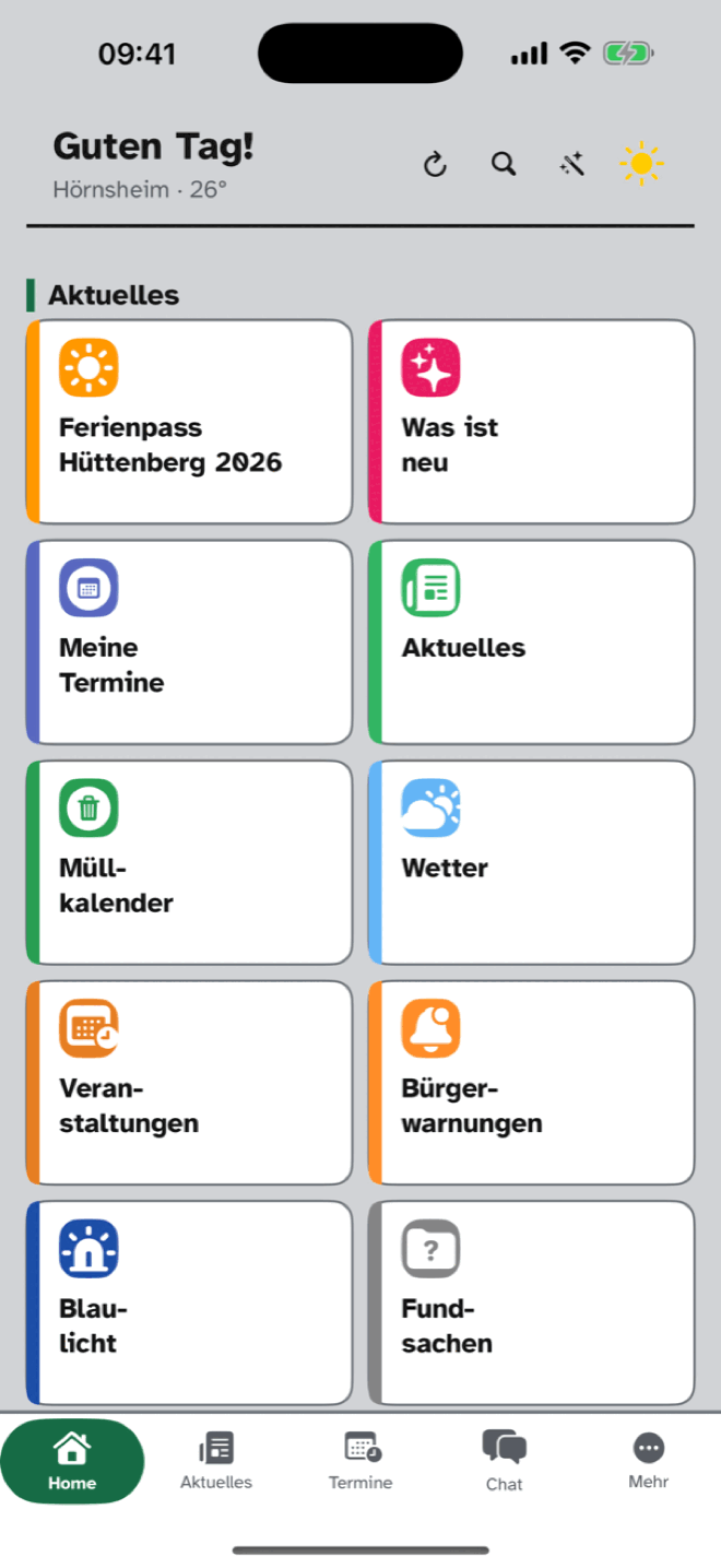 Startseite der Äbb im Design Deutlich