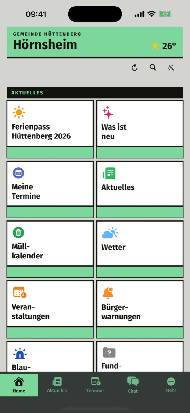 Startseite der Äbb im Design Wegweiser