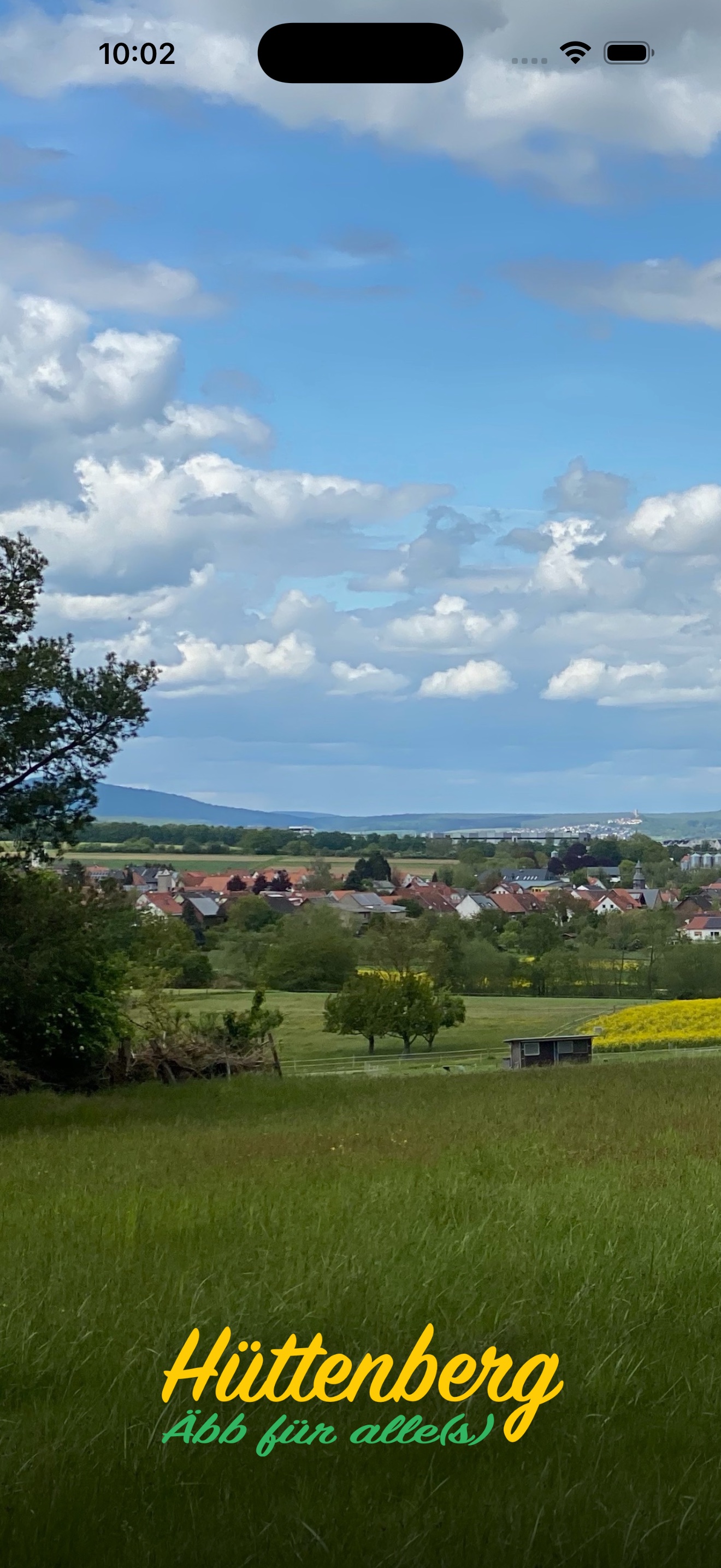 Onboarding – Willkommensscreen